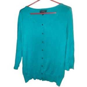 Lane Bryant Vibrant Teal Cardigan 14/16